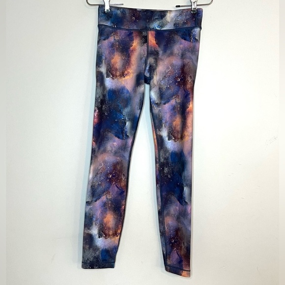 Athleta Girls Galaxy Space Print Chit Chat Leggings Sz XL - Picture 2 of 6